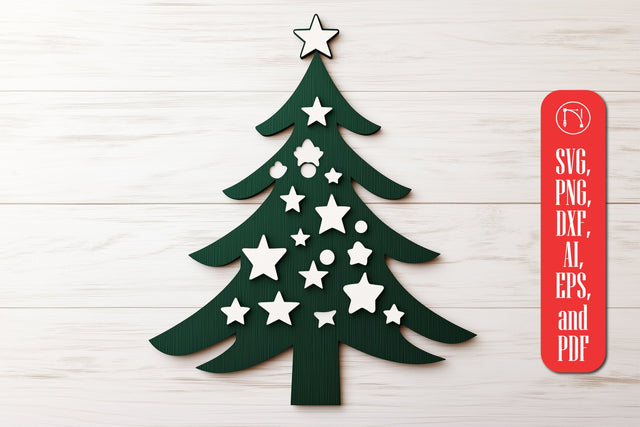 Decorative Christmas Tree SVG Cut File SVG MD JOYNAL ABDIN 