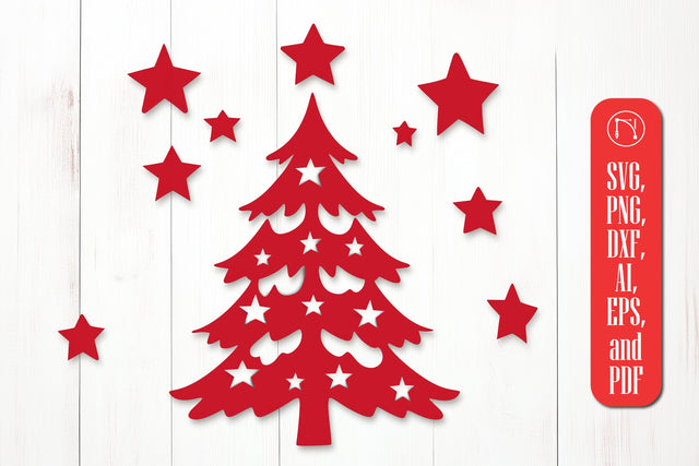Decorative Christmas Tree SVG Cut File SVG MD JOYNAL ABDIN 