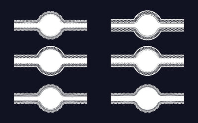 Decorative Circular Border Lace Frame SVG Design Vol-1 SVG naemmiah021 