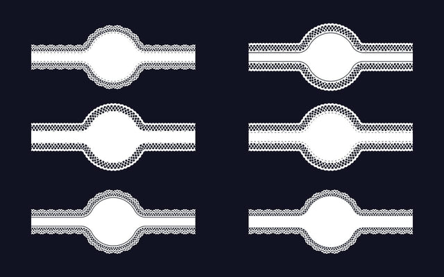 Decorative Circular Border Lace Frame SVG Design Vol-1 SVG naemmiah021 