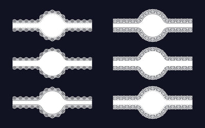 Decorative Circular Border Lace Frame SVG Design Vol-2 SVG naemmiah021 