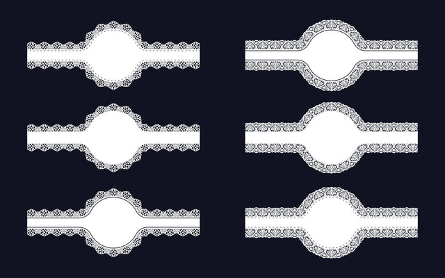 Decorative Circular Border Lace Frame SVG Design Vol-2 SVG naemmiah021 