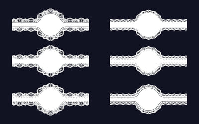 Decorative Circular Border Lace Frame SVG Design Vol-4 SVG naemmiah021 