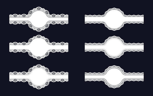 Decorative Circular Border Lace Frame SVG Design Vol-4 SVG naemmiah021 