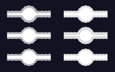 Decorative Circular Border Lace Frame SVG Design Vol-5 SVG naemmiah021 
