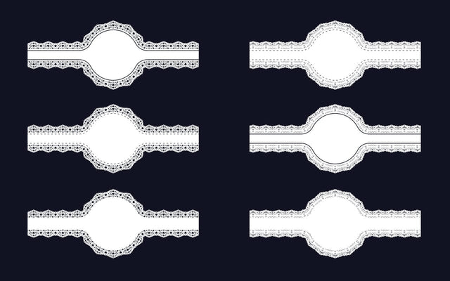 Decorative Circular Border Lace Frame SVG Design Vol-5 SVG naemmiah021 