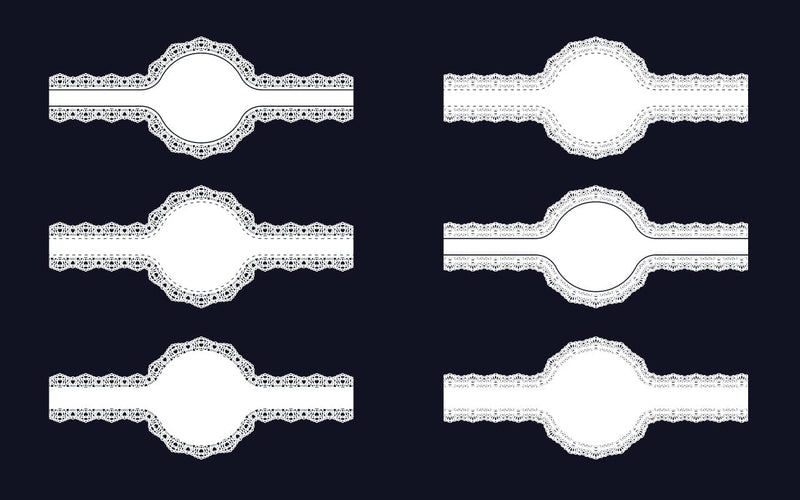 Decorative Circular Border Lace Frame SVG Design Vol-5 SVG naemmiah021 