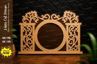 Decorative Circular Frame Laser Cut SVG SVG Regulrcrative 