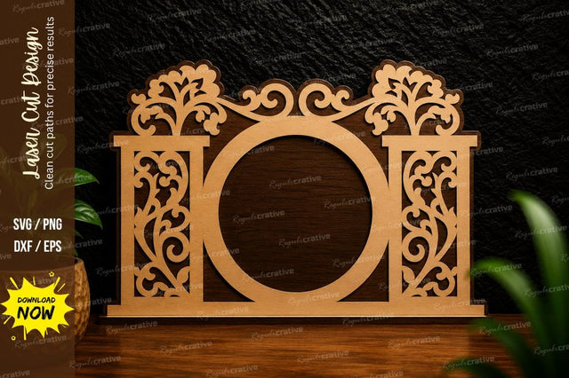 Decorative Circular Frame Laser Cut SVG SVG Regulrcrative 