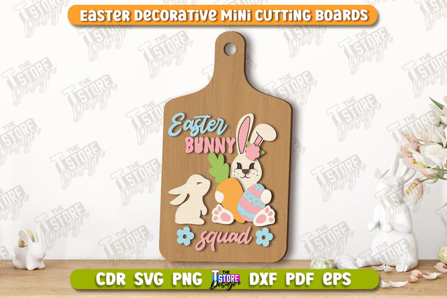 Decorative Easter Board | Decorative Cutting Board | Mini Cutting Board | CNC File SVG The T Store Design 