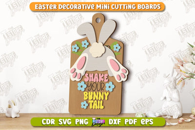 Decorative Easter Board | Decorative Cutting Board | Mini Cutting Board | CNC File SVG The T Store Design 