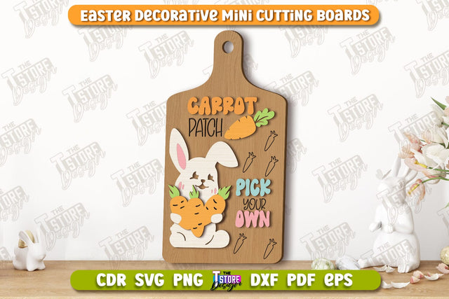 Decorative Easter Board | Decorative Cutting Board | Mini Cutting Board | CNC File SVG The T Store Design 