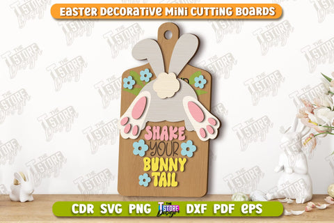 Decorative Easter Boards Bundle | Decorative Cutting Board | Mini Cutting Board | CNC Files SVG The T Store Design 