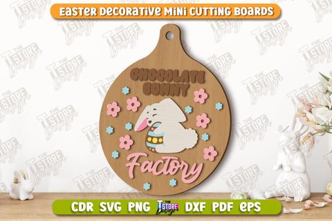Decorative Easter Boards Bundle | Decorative Cutting Board | Mini Cutting Board | CNC Files SVG The T Store Design 
