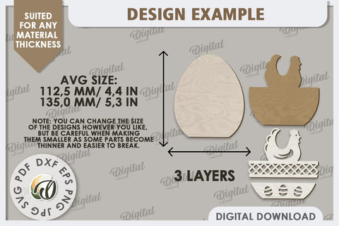 Decorative Easter Egg Laser Cut. 3D Egg. Easter Decor SVG SVG Evgenyia Guschina 