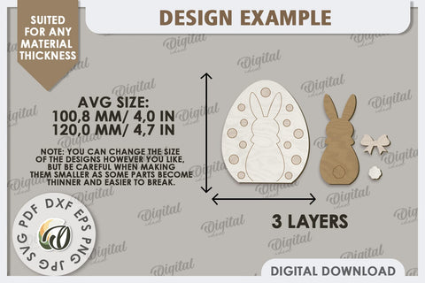 Decorative Easter Egg Laser Cut. 3D Egg. Easter Decor SVG SVG Evgenyia Guschina 
