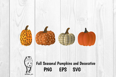 Decorative Fall Seasonal Pumpkins autumn SVG dadan_pm 