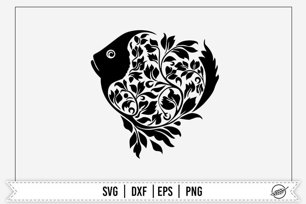 Decorative fish SVG - So Fontsy