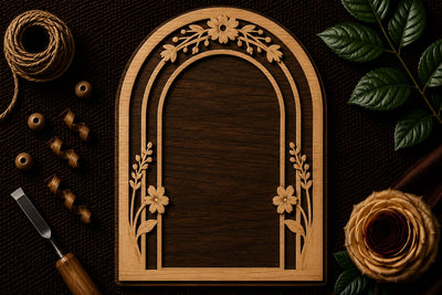 Decorative Floral Arch Ornament Laser Cut SVG File SVG Regulrcrative 
