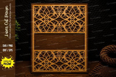 Decorative Geometric Panel Frame Laser Cut SVG Design SVG Regulrcrative 