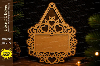 Decorative Hanging Sign Laser Cut SVG Design SVG Regulrcrative 