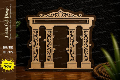 Decorative Pergola Arch Laser Cut Svg Design SVG Regulrcrative 