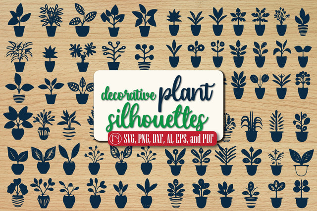 Decorative Plant Silhouettes SVG Bundle SVG MD JOYNAL ABDIN 