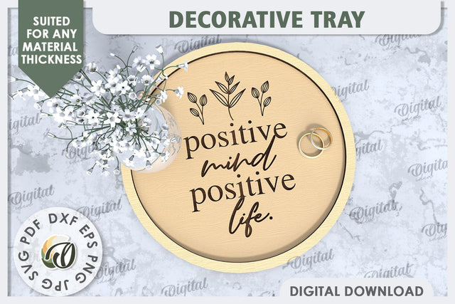 Decorative Tray Laser Cut Design. Wedding Rings Plate SVG SVG Evgenyia Guschina 