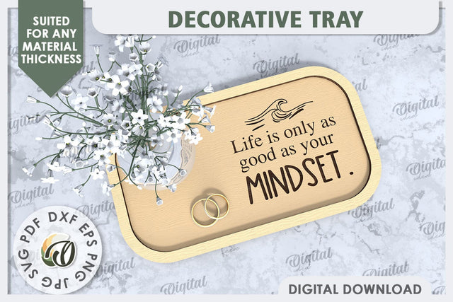 Decorative Tray Laser Cut Design. Wedding Rings Plate SVG SVG Evgenyia Guschina 