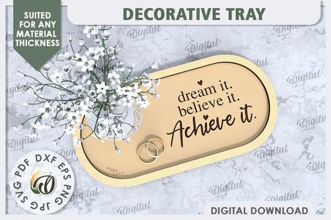 Decorative Tray Laser Cut Design. Wedding Rings Plate SVG SVG Evgenyia Guschina 