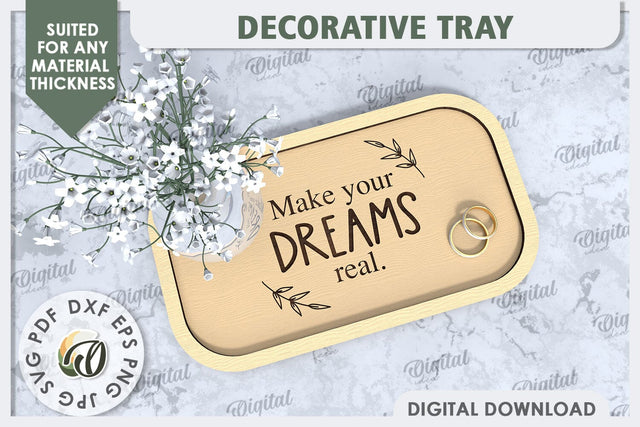 Decorative Tray Laser Cut Design. Wedding Rings Plate SVG SVG Evgenyia Guschina 