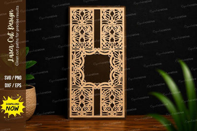Decorative Vertical Panel Laser Cut SVG SVG Regulrcrative 