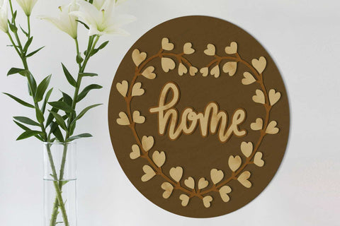 Decorative Wall Panels, Multilayer Template SVG LaserCutano 