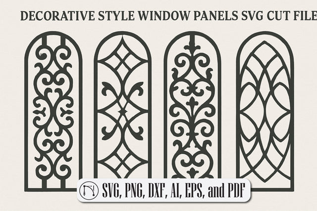 Decorative Window Panels SVG Bundle SVG MD JOYNAL ABDIN 