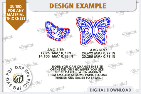 Decorative Wooden Buttons Laser Cut Bundle. Engraved Buttons SVG Evgenyia Guschina 