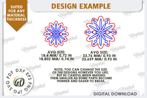 Decorative Wooden Buttons Laser Cut. Engraved Buttons SVG Evgenyia Guschina 