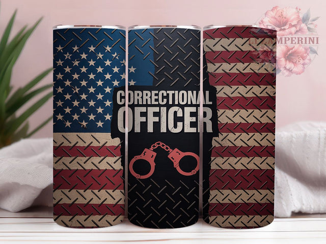 Dedicated Duty Correctional Officer Tumbler, Prison Guard Tumbler, Silver Line Support, Law Enforcement Gift, Corrections Officer Present, Jail Officer Design, CO Appreciation Gift Sublimation Li Zamperini 