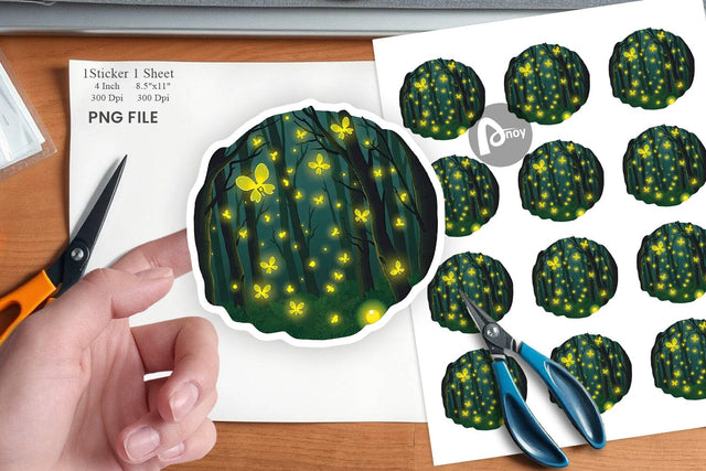 Deep Forest Sticker Sublimation artnoy 