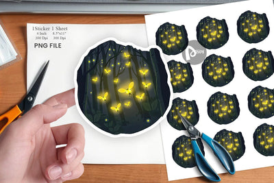 Deep Forest Sticker Sublimation artnoy 