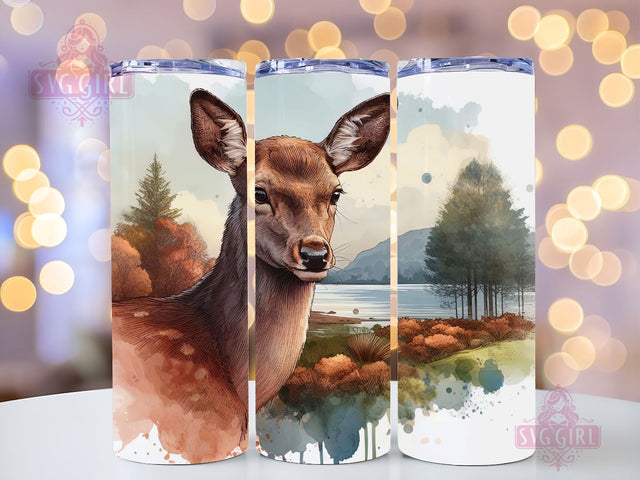 Deer 20 oz Skinny Tumbler Sublimation Design Digital Download PNG Instant, Rustic Hunter Hunting Tumbler Wrap PNG Sublimation SvggirlplusArt 