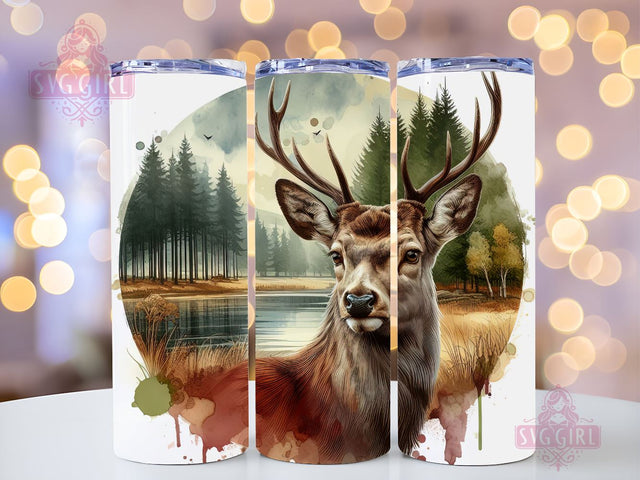 Deer 20 oz Skinny Tumbler Sublimation Design Digital Download PNG, Rustic Hunter Hunting Tumbler Wrap png Sublimation SvggirlplusArt 