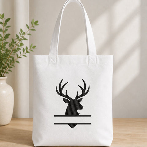 Deer Antlers Split Monogram Machine Embroidery Design PES DST Stitch Files Embroidery/Applique DESIGNS PatternFeed8 