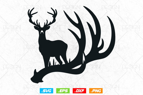 Deer Antlers Svg Png, Fathers Day svg, Deer Hunting svg, Hunting Gift, Wildlife svg, Deer Horns, Svg Files For Cricut SVG DesignDestine 