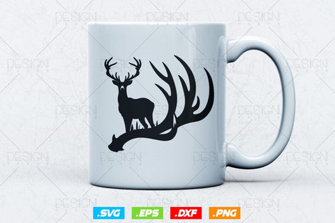 Deer Antlers Svg Png, Fathers Day svg, Deer Hunting svg, Hunting Gift, Wildlife svg, Deer Horns, Svg Files For Cricut SVG DesignDestine 