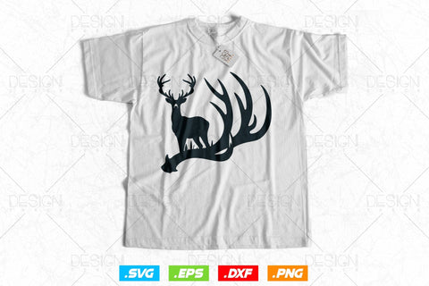 Deer Antlers Svg Png, Fathers Day svg, Deer Hunting svg, Hunting Gift, Wildlife svg, Deer Horns, Svg Files For Cricut SVG DesignDestine 