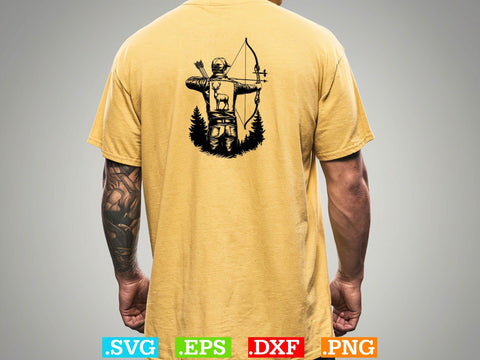 Deer Bow Hunting Svg File Bundle, Bow and Arrow Clipart SVG Creativeart88 