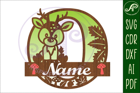 Deer Capital Monogram Letter O SVG SVG APInspireddesigns 