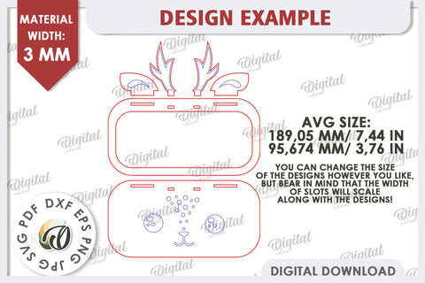 Deer Eyeglass Holder Laser Cut. Animal Eyeglass Tray SVG SVG Evgenyia Guschina 