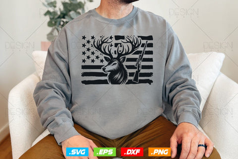 Deer Head American Flag Svg Png, Fathers Day svg, 4th Of July Svg, Deer Hunting Svg, Hunting Gifts, WildLife SVg, Svg Files For Cricut SVG DesignDestine 