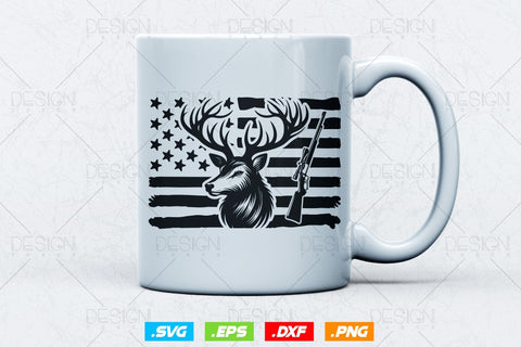 Deer Head American Flag Svg Png, Fathers Day svg, 4th Of July Svg, Deer Hunting Svg, Hunting Gifts, WildLife SVg, Svg Files For Cricut SVG DesignDestine 